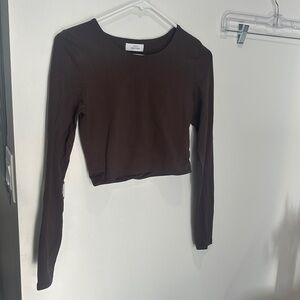 Aritzia contour long sleeve - brown